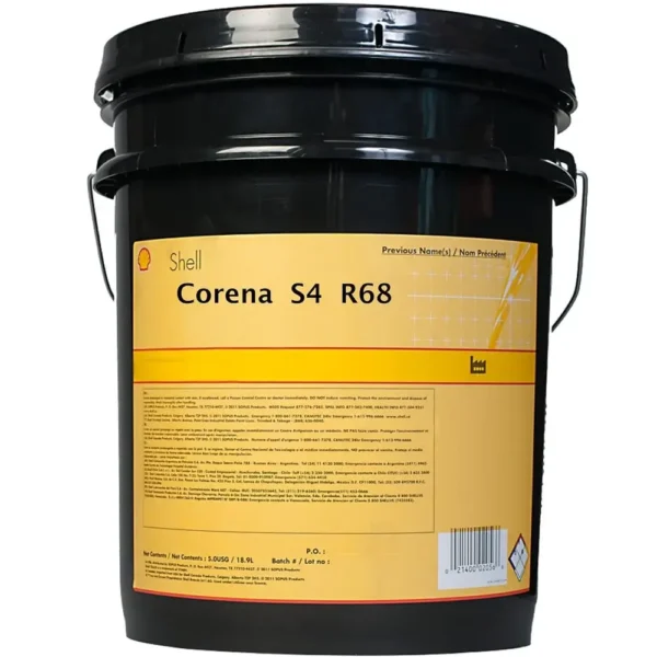 Shell Corena S4 R 68 Advanced Synthetic Air Compressor Oil - 20 Ltr