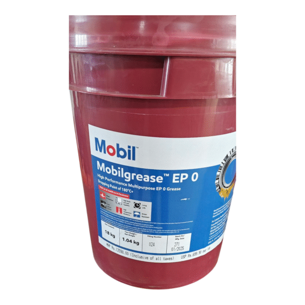Mobil Mobilgrease EP 0 18kg Pail | High-Performance NLGI 0 Grease for Centralized Systems & Wear Protection - Image 4